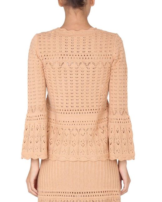 Boutique Moschino Natural Wool Blend Sweater