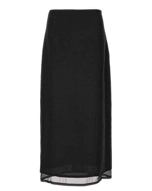 Fabiana Filippi Black Long Skirt