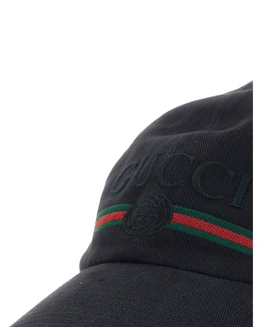 Gucci Blue Hat Cotton for men