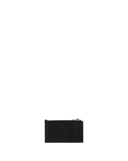 Saint Laurent White Leather Cardholder