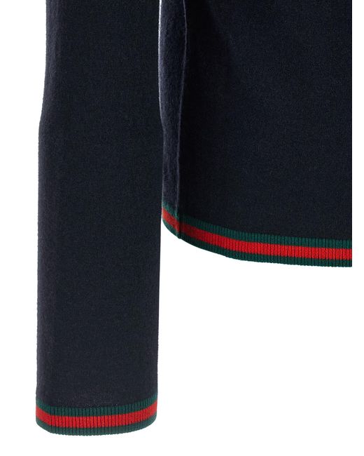 Gucci Blue Web Ribbon Mesh for men