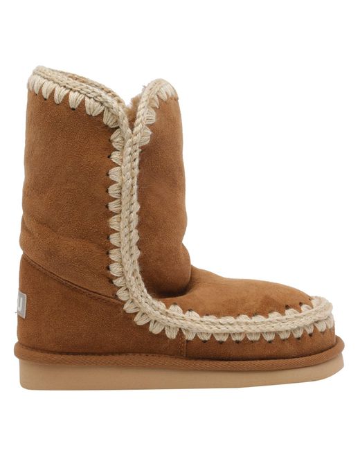 Mou Brown Suede Eskimo 24 Boots