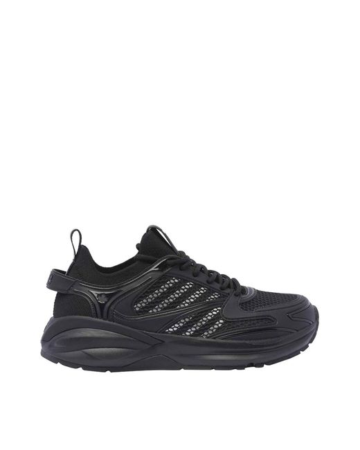DSquared² Black Dash Logo Lace-Up Sneakers for men