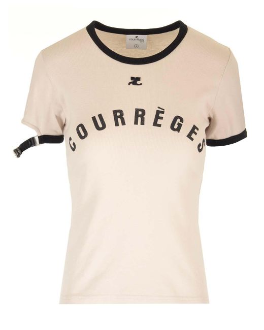 Courreges Natural Courreges T-Shirts And Polos