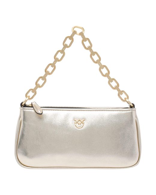 Pinko Metallic Bags