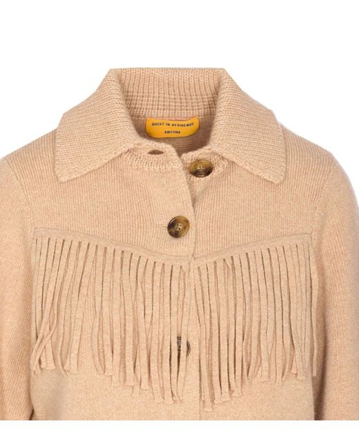 Guest In Residence Natural Western Fringe Jacket