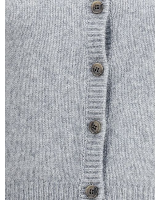 Lisa Yang Blue Felicia Cardigan Kashmir/Capra Hircus; Silk
