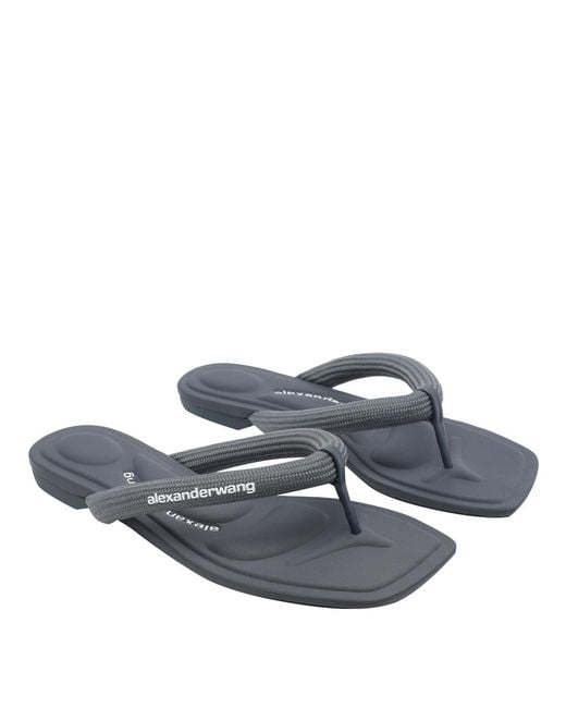 Alexander Wang Gray Sandals Fabric/Rubber And Fabric Sole