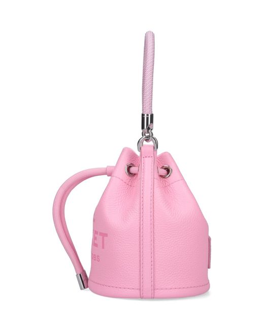 Marc Jacobs Pink Mini Bag "the Leather Bucket"