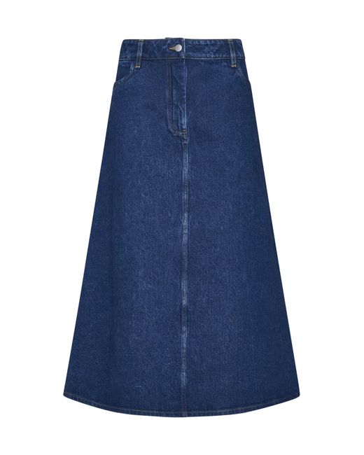 Studio Nicholson Skirt in Blue | Lyst