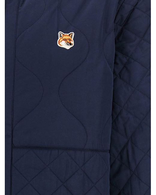 Maison Kitsuné Blue 'Fox Head' Jacket for men