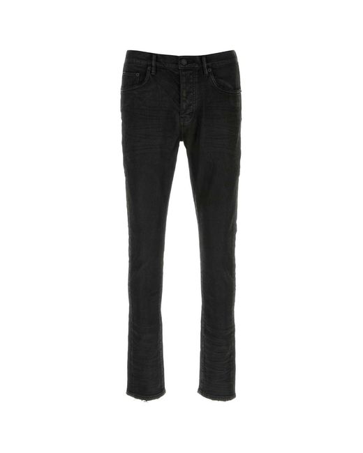 Purple Denim Black Denim Jeans