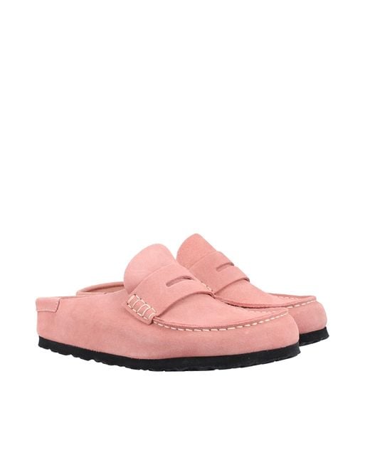 Birkenstock Pink Moccasin Naples Wrapped Slippers
