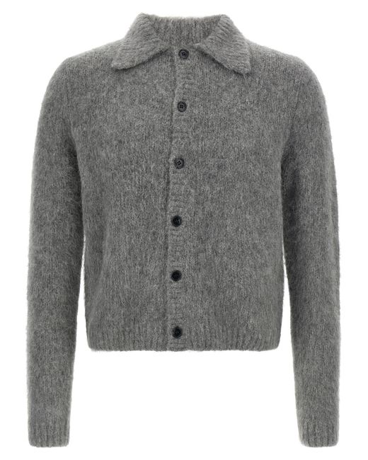Dries Van Noten 'Mora' Cardigan in Gray for Men | Lyst