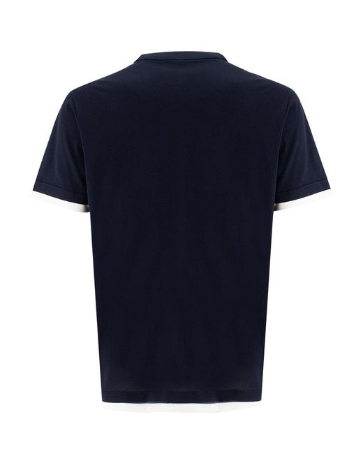 Brioni Blue T-shirt for men
