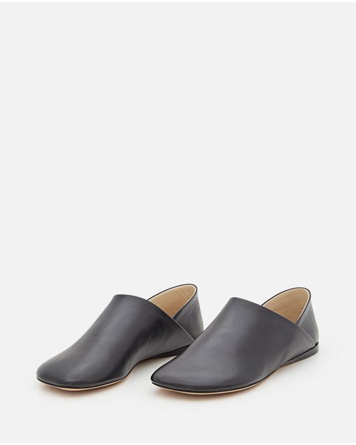 Loewe White Toy Leather Slippers