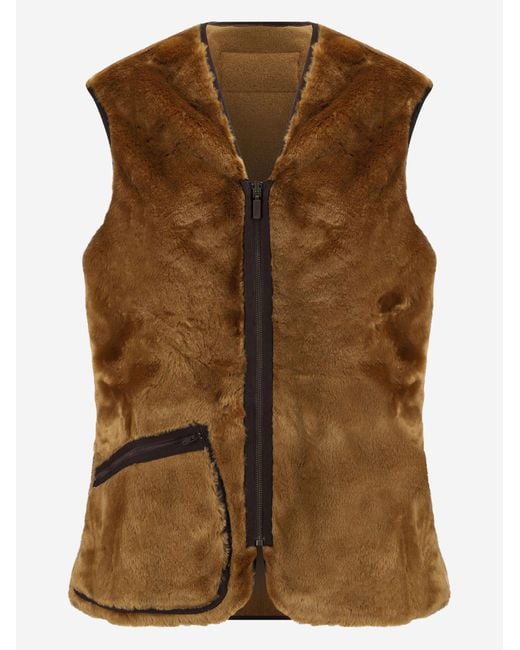 Barbour Brown Vest Acrylic Fleece Waistcoats & Gilets for men