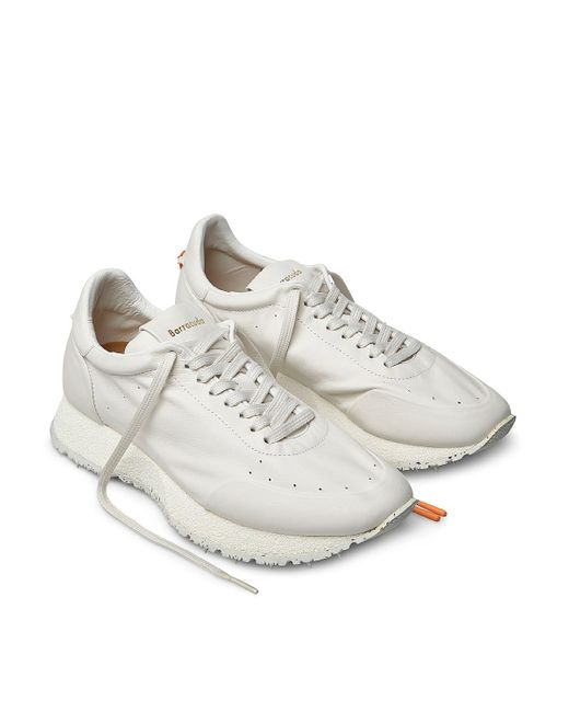 Barracuda Leather Sneakers in White for Men - Lyst