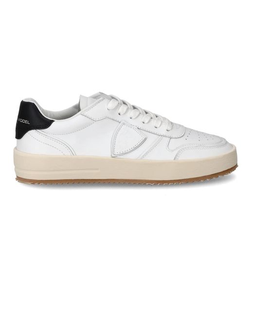 Philippe Model White Nice Low-Top Sneakers