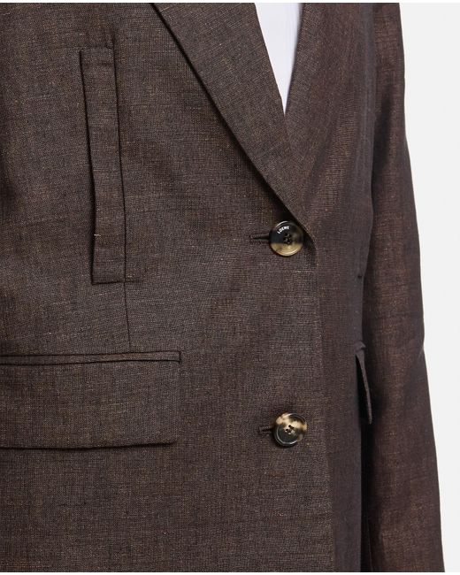 Loewe Brown Tailored Single Breasted Jacket