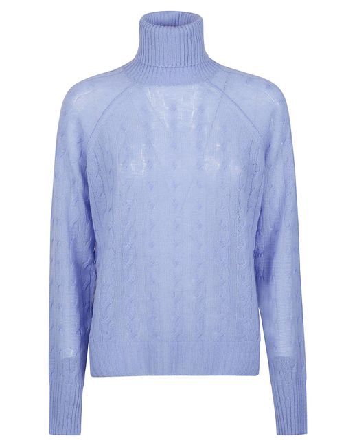 Etro Blue Turtleneck Sweater