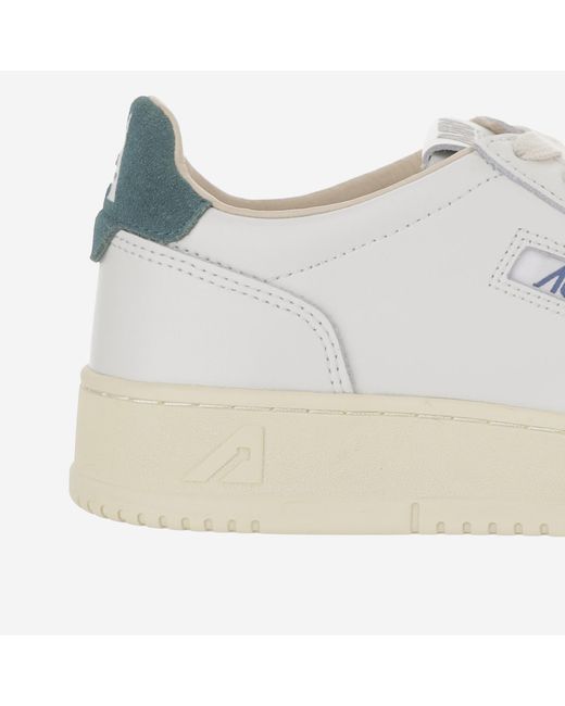 Autry White Sneakers Medalist Low Leather Trainers for men
