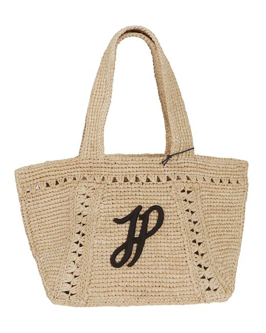 Patou Natural Trapeze Tote Bag Pm