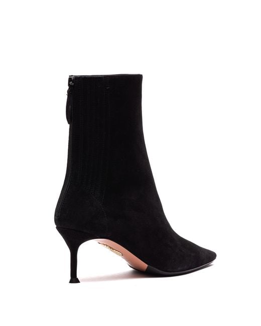 Aquazzura Black Boots Suede