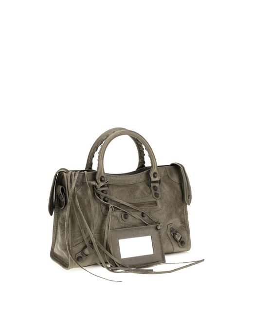 Balenciaga Metallic Handbag Le City Lambskin Handbags