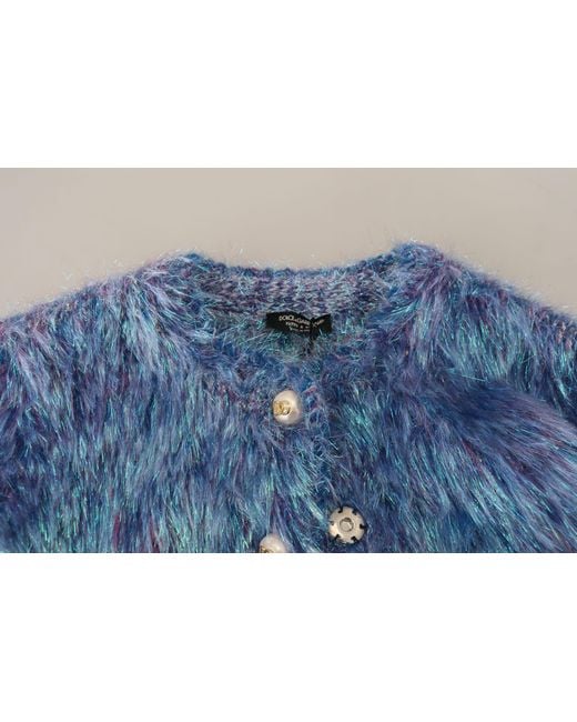 Dolce & Gabbana Blue Faux Fur & Shearling Jackets