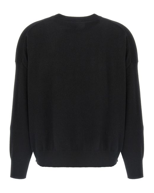 Brunello Cucinelli Black Monile Crop Sweater