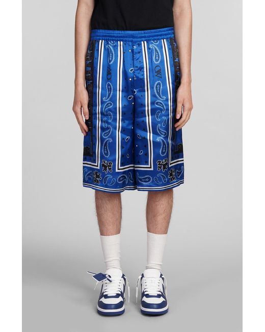 Off-White c/o Virgil Abloh Blue Shorts for men