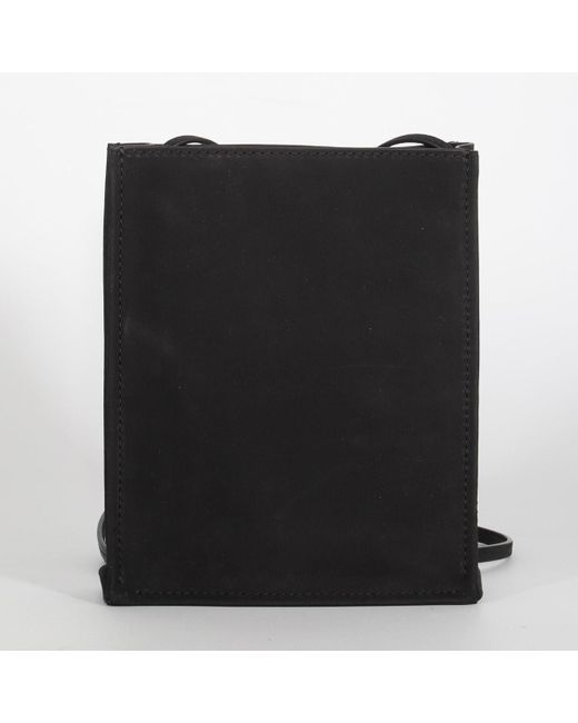 The Row Black Leather Crossbody Bag