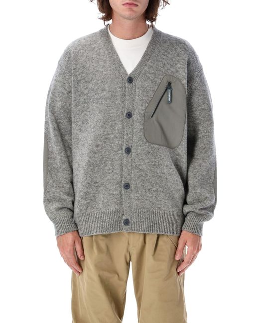 and wander 62 Shetland Wool Cardigan in Gray for Men | Lyst