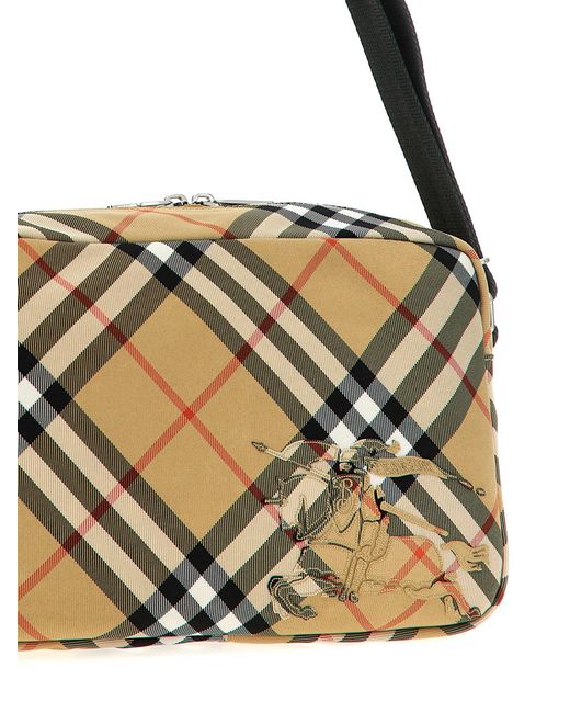 Burberry Metallic 'Check' Crossbody Bag for men
