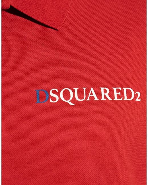 DSquared² Blue Tennis Fit Logo Polo Shirt Clothing & T-Shirts for men