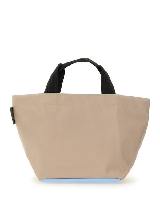 Herve Chapelier Natural Medium Shopping Bag