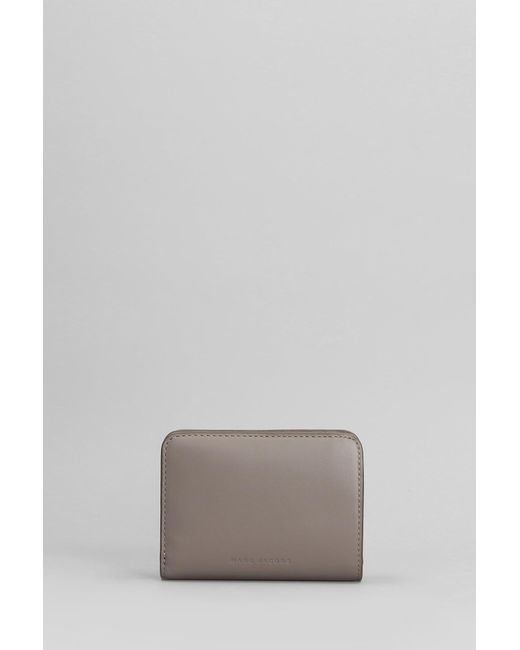 Marc Jacobs Gray The Mini Compact Wallet