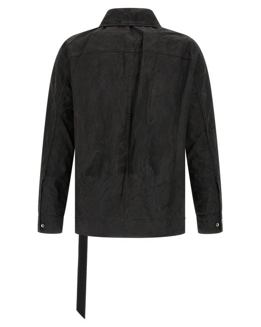 Rick Owens Black 'Jumbo Worker' Jacket for men