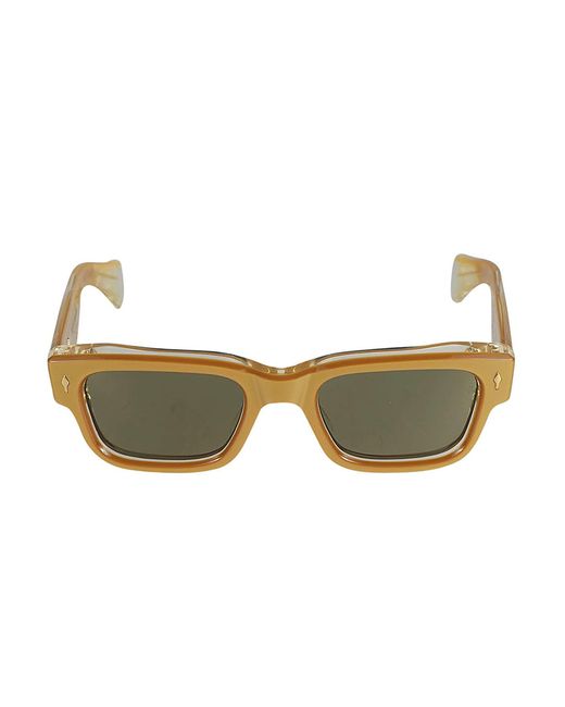 Jacques Marie Mage Metallic Rectangle Classic Sunglasses