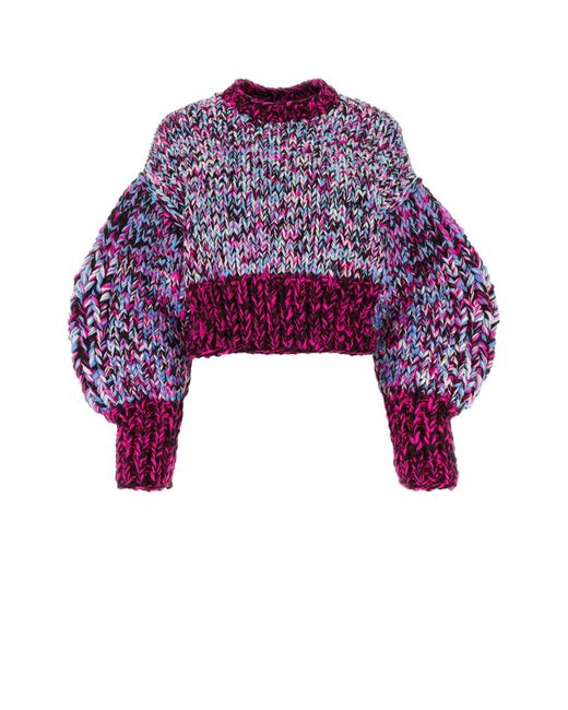 Loewe Purple Sweater In Wool