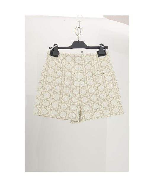 Dior White Shorts Db-Tweed Polyamide