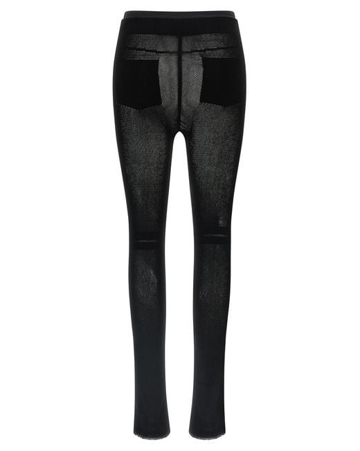 Issey Miyake Black Seen Unseen Ap' Leggings