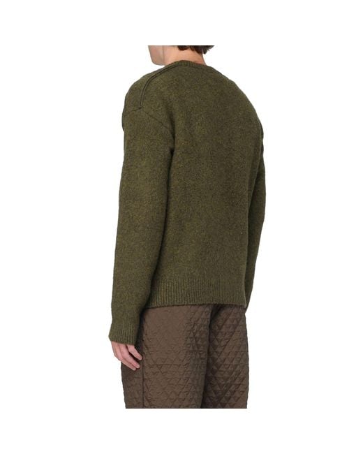 Burberry Green Wool And C Mere Sweater for men