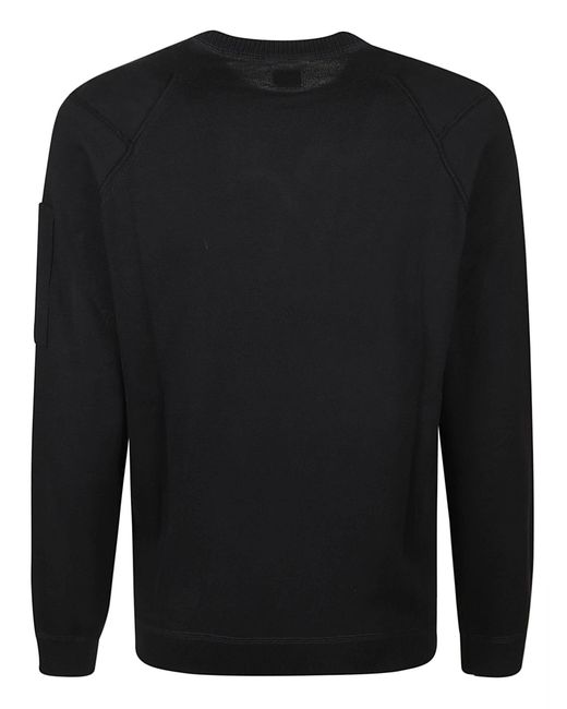 C P Company Black Midnight Cotton Sweater for men