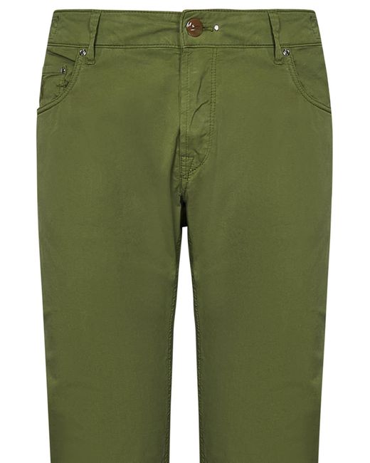 Hand Picked Green Orvieto Trousers for men