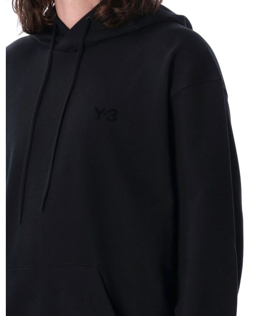 Y-3 Black Logo Hoodie for men