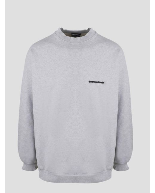 balenciaga sweatshirt mens grey