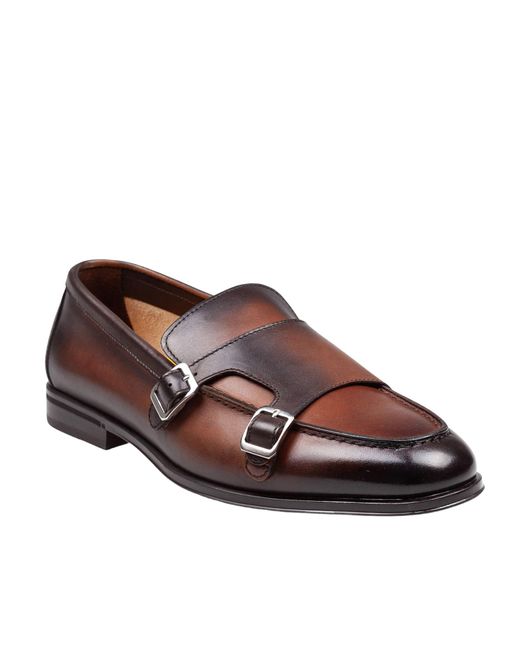 Doucal's Brown Double Bucke Adler Loafers for men
