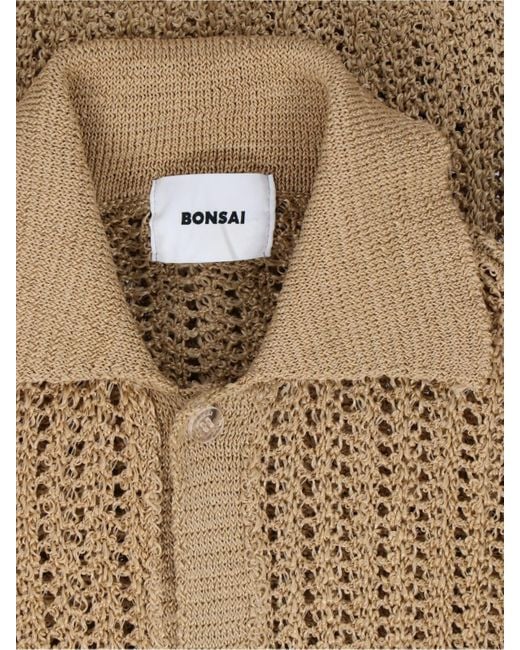 Bonsai Natural Crochet Shirt for men